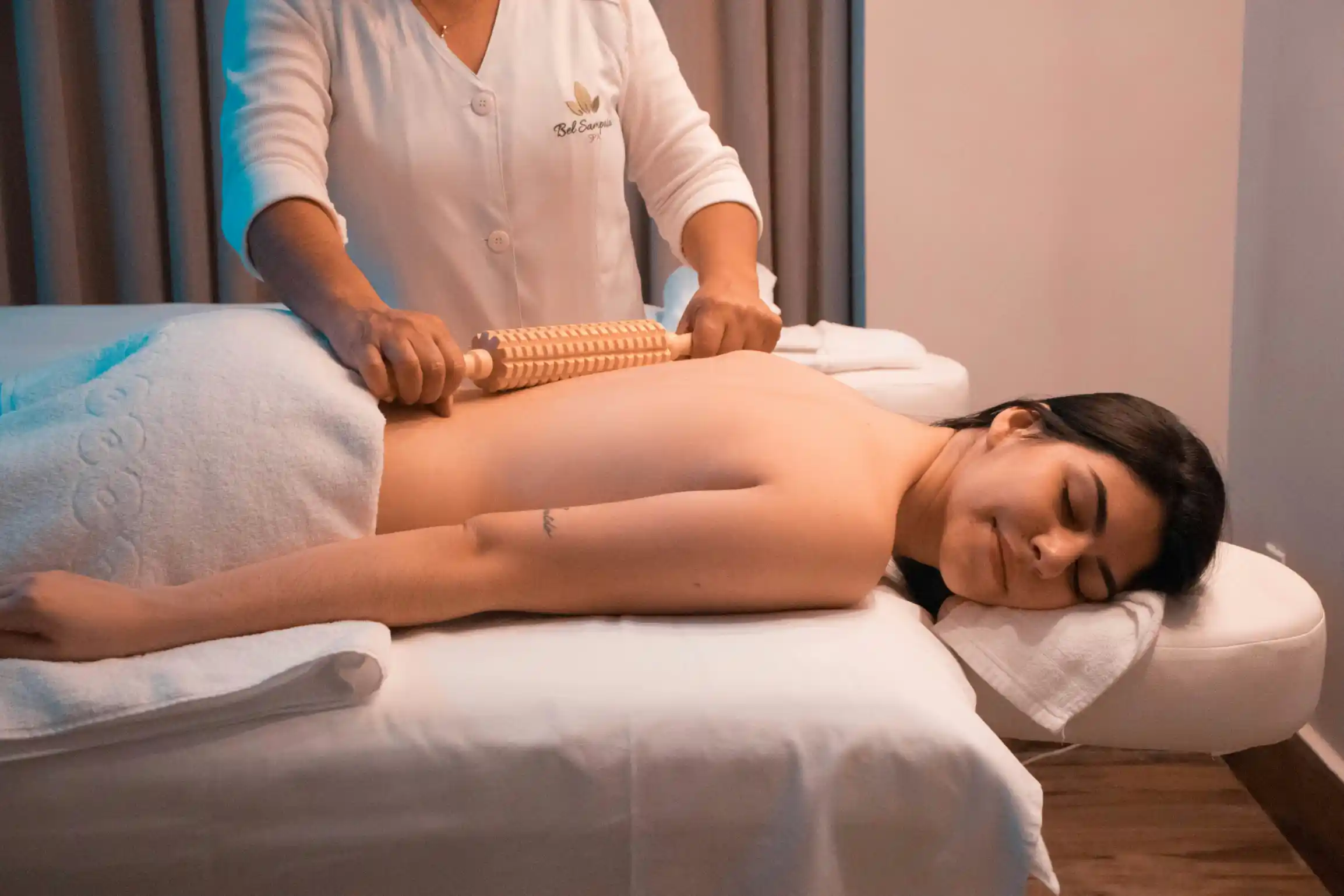 Body to body massage therapy at Pran Spa - clean and private spa environment in Dhaka